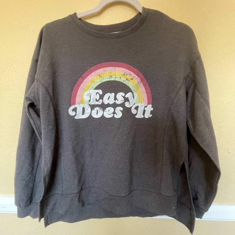 Dark grey crew neck